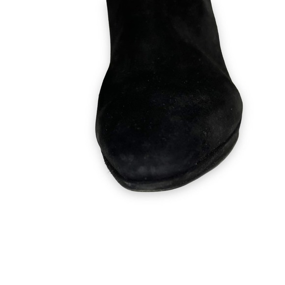 Fratelli Rossetti Boots Women 10 Black Suede Stiletto Mob Wife Maximalist Luxury - Picture 8 of 16